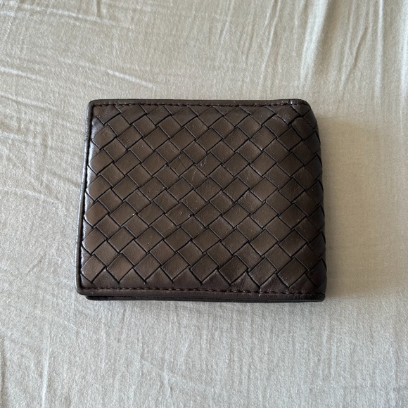 Bottega Veneta Ink Well Black Leather Bifold Wallet